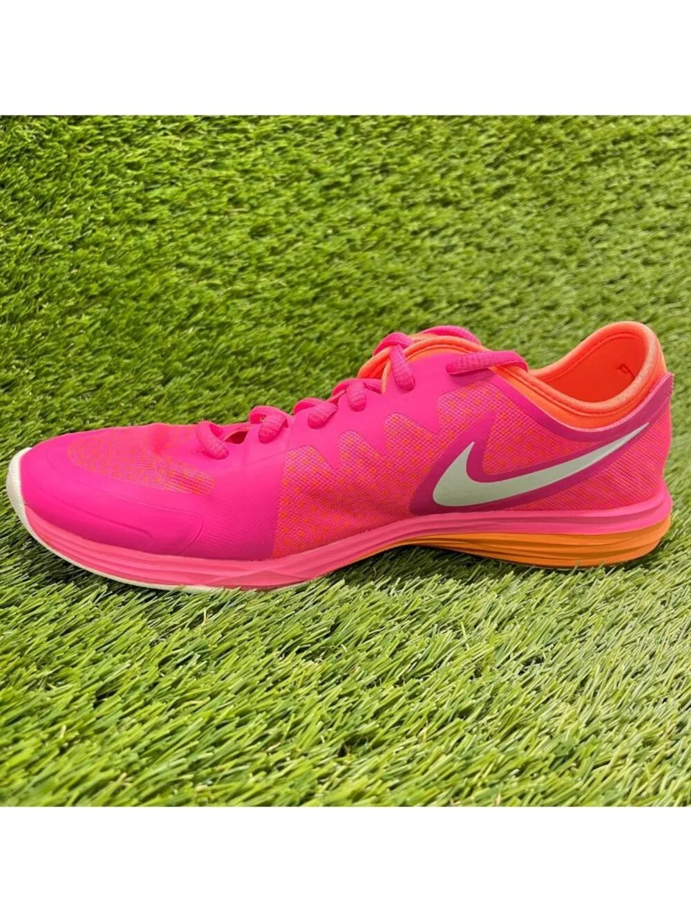 Nike Dual Fusion Trin 3 Womens Size 6.5 Pink Athletic Running Shoes Sneakers